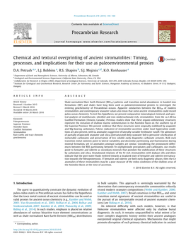 Precambrian Research 278 (2016) 145–160