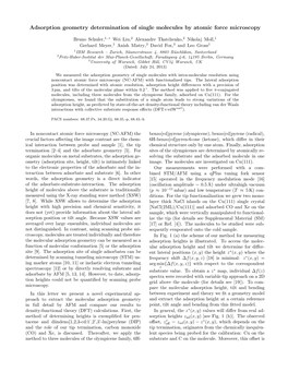 Adsorption Geometry Determination of Single Molecules by Atomic Force Microscopy