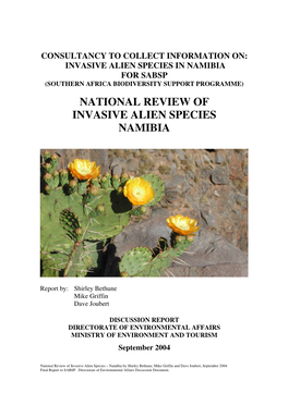 National Review of Invasive Alien Species Namibia