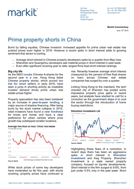Prime Property Shorts in China