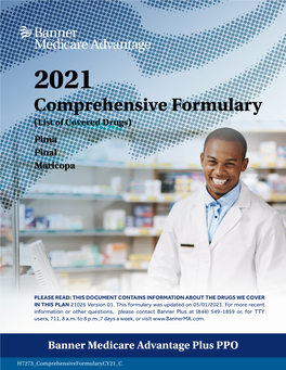 2021 Comprehensive Formulary  (List of Covered Drugs) Pima Pinal  Maricopa