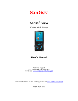 Sansa® View Video MP3 Player