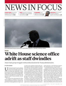 White House Science Office Adrift As Staff Dwindles Pared-Back Group Struggles Without Direction from the Trump Administration