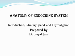 Anatomy of Endocrine System