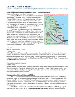 Chicago Maps & Transit