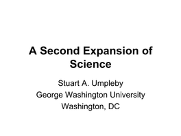 2012 ISSS Second Expansion of Science 2