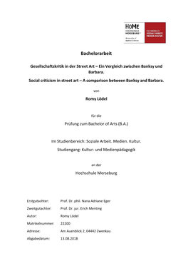 Bachelorarbeit