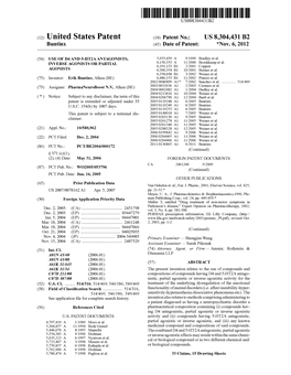 (12) United States Patent (10) Patent No.: US 8,304,431 B2 Buntinx (45) Date of Patent: *Nov