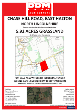 East Halton, Sale Particulars.Cdr