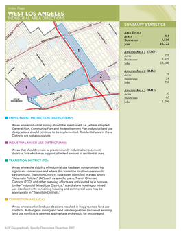 West Los Angeles Industrial Area Directions