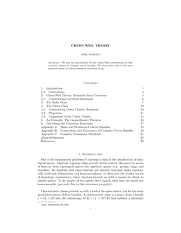 Invariants from Curvature 3 2.1. Constructing Curvature Invariants 6 3