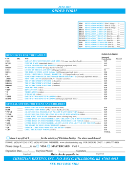 30766 C Dest Order