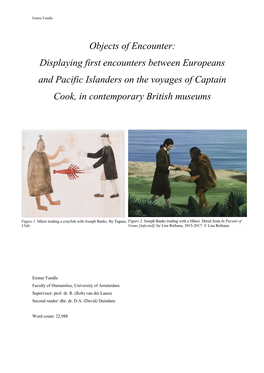 Displaying First Encounters Between Europeans and Pacific Islanders on the Voyages of Captain Cook, in Contemporary British Museums