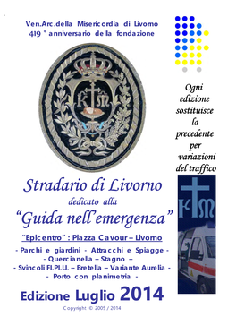 Stradario Di Livorno Dedicato Alla “Guida Nell’Emergenza”