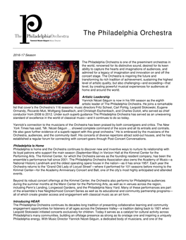 The Philadelphia Orchestra