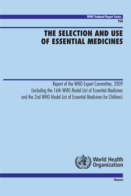 The Selection and Use of Essential Medicines