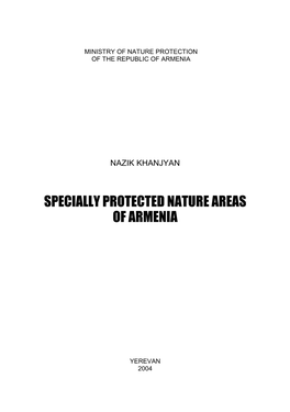 Specially Protected Nature Areas of Armenia