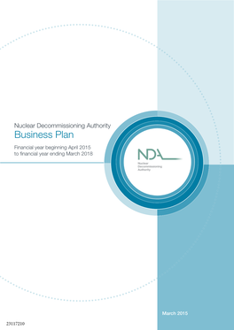 Nuclear Decommissioning Authority Business Plan 2015 to 2018