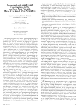 Geological and Geophysical Investigations in the Northern Ford