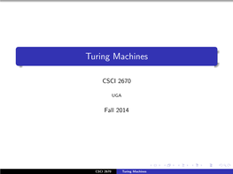 Turing Machines