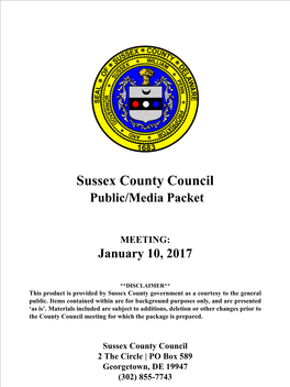 County Council Public/Media Packet