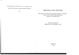 Eriugena and Creation