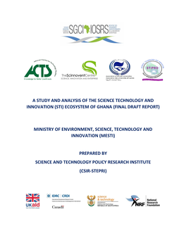 Sti) Ecosystem of Ghana (Final Draft Report