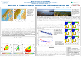 Land Uplift at Kvarkenarchipelago and High Coast UNESCO World