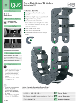 Energy Chain System® E2 Medium Series 340/350