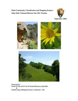 Vegetation Classification and Mapping Project Report