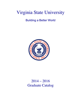 Complete 2014-2016 Graduate Catalog