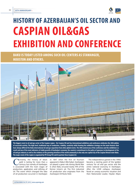 History of Azerbaijan's Oil Sector and Caspian Oil & Gas Exhibition and Conference