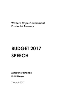 Western Cape Government Provincial Treasury