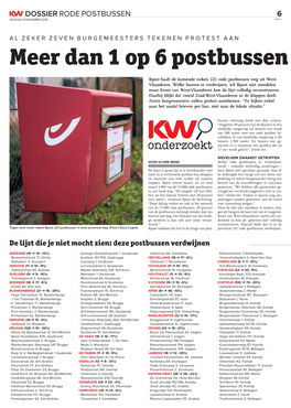 Rode Postbussen Verdwijnen