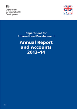 Annual Report and Accounts 2013–14