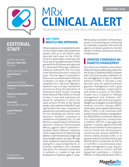 Mrx CLINICAL ALERT