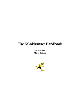 The Kgoldrunner Handbook