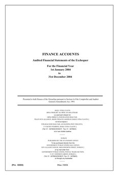 Finance Accounts