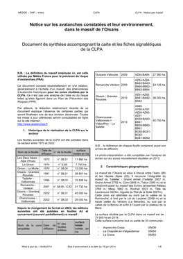 CLPA CLPA - Notice Par Massif