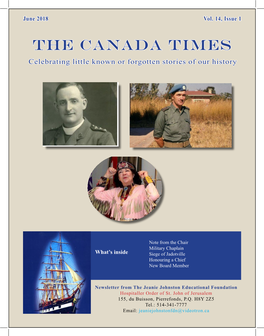 The Canada Times Celebrating Little Known Or Forgotten Stories of Our History