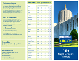 Oregon Legislative Scorecard