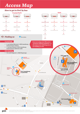 Access Map How to Get to Pwc by Bus Crystal Park H2O
