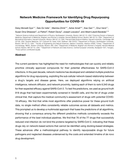 Network Medicine Framework for Identifying Drug Repurposing Opportunities for COVID-19