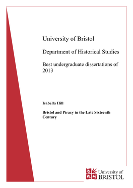 Bristol and Piracy in the Late Sixteenth Century (PDF, 3224Kb)