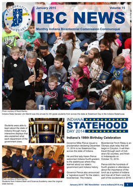 Statehood Day in the Indiana Statehouse