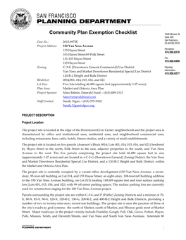 Community Plan Exemption Checklist