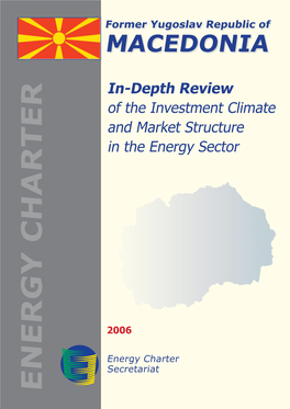 In-Depth Review of the Investment Climate and Market Structure in the Energy Sector