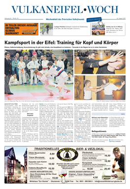 Kampfsport in Der Eifel: Training Für Kopf Und Körper