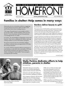 Families in Shelter: Help Comes in Many Ways