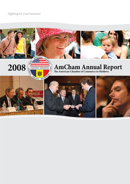 Amcham Annual Report 2008 the American Chamber of Commerce in Moldova